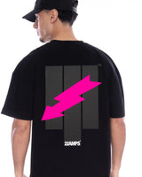 The Pink Flash T-Shirt in schwarz