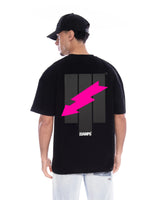 The Pink Flash T-Shirt in schwarz