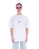 The Pink Flash T-Shirt in weiss