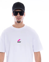 The Pink Flash T-Shirt in weiss
