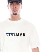 NEU! Weisses Lineman T-Shirt